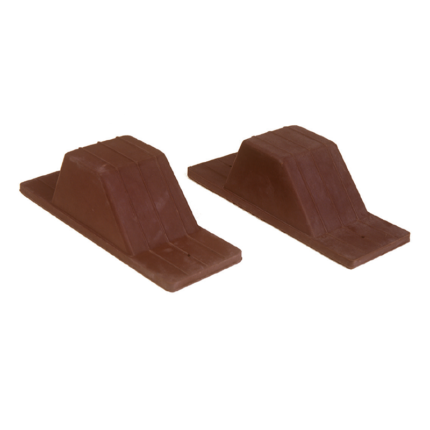 Indoor / Outdoor Moulded rubber shaped blocks.