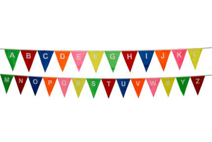 Giant Alphabet Bunting - Outdoor Accessories.