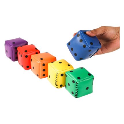 Rainbow Beanbag Dice